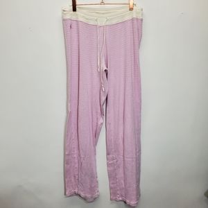 Ralph lauren purple striped pajama pants lounge
